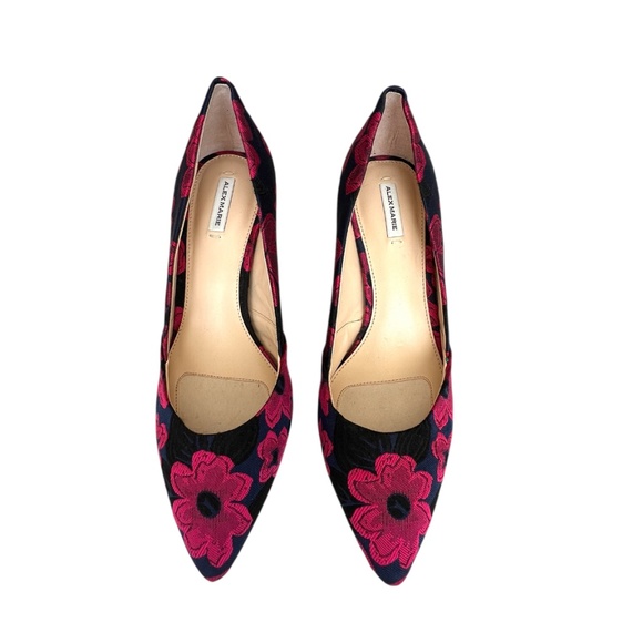 New Alex Marie Orionne Pumps Pink and Navy Size 7.5 - Picture 1 of 9